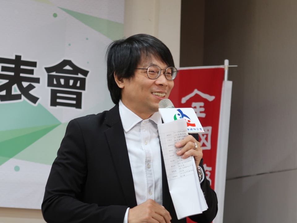 王安邦，擷取自全教總臉書粉絲專頁。經本報裁剪。