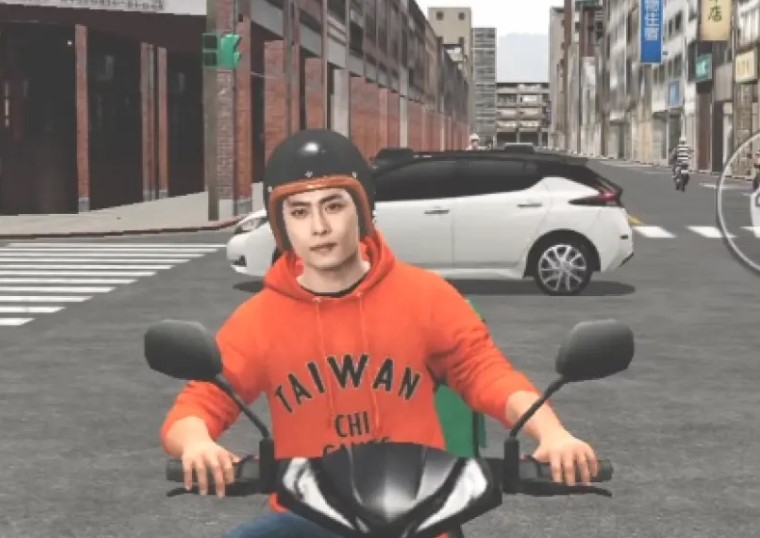 由Chi Games開發的競速模擬手機遊戲《台灣駕駛-賽車競速X外送員模擬》近日爆紅,玩家可以化身為外送員穿梭在台灣街道,在模擬的龍山寺區騎車送餐。(圖擷取自IG@chi.chi.games)