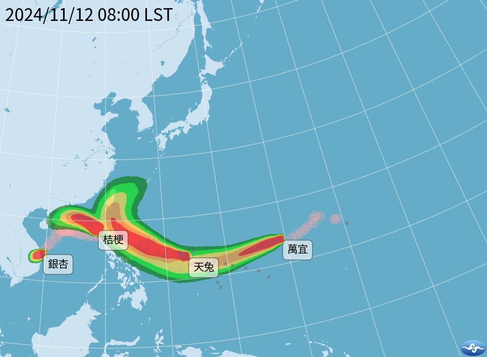 擷取自中央氣象署。