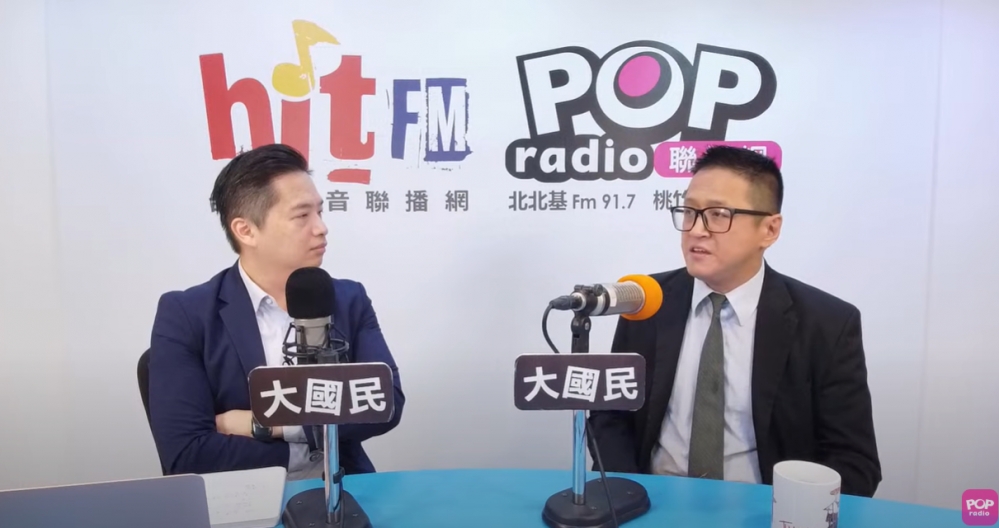 曾代表民眾黨參選立委的淡江大學助理教授何景榮。圖／YT「POP大國民」