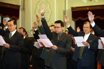 行政院新人事案，昨晚由行政院長卓榮泰宣布「扁系人馬」馬永成將出任政務委員，預計本週完成相關程序，將著重社會防衛相關工作。（圖源：總統府）