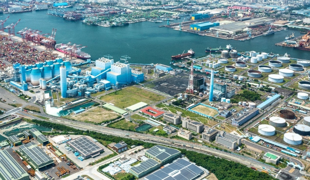 圖為大林火力發電廠位於高雄市小港區。（圖源：台電）