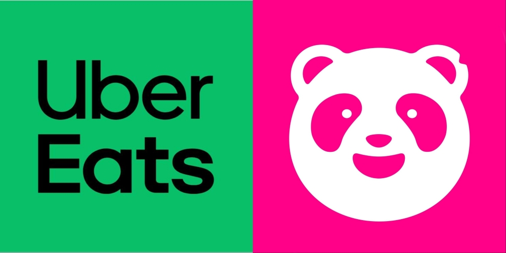 Uber Eats擬併購foodpanda台灣外送事業案,公平會於今(25)日委員會上也做出決議,認為合併案因「競爭疑慮太大,決定不予通過結合案」。(圖源:Uber Eats、foodpanda/Facebook)