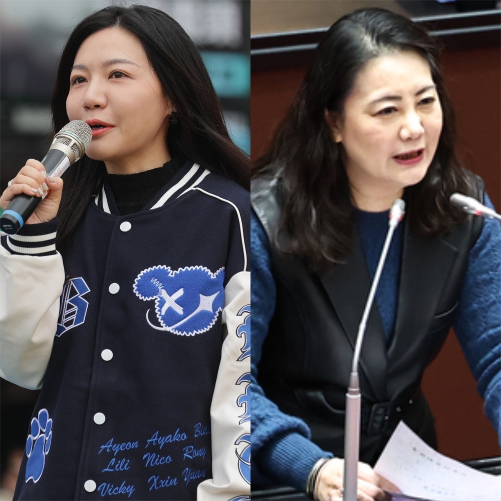 民眾黨11日舉辦「111釘孤枝」活動，當天有攤位發放罷免民進黨立委吳沛憶（左）、吳思瑤（右）等人的「連署意向書」。（圖為本報合成，擷取自吳沛憶臉書、中央社提供）