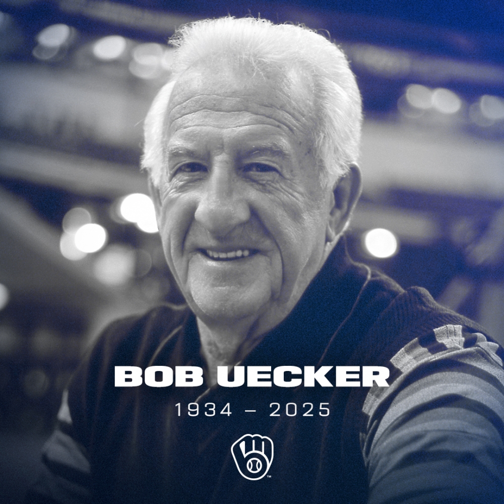 密爾瓦基釀酒人隊的「棒球先生」傳奇播報員Bob Uecker,球隊宣布了他離世消息,享耆壽90歲。(圖源:Milwaukee Brewers)