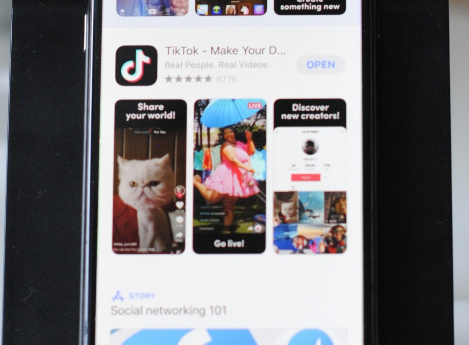TikTok未來可能無法在美國境內下載。擷取自Nik Unsplash,經本報裁剪。