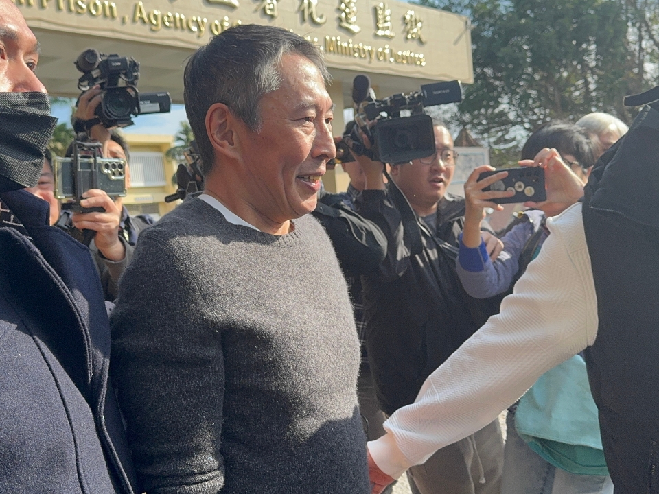 中央社提供(記者張祈攝)。經本報裁剪。