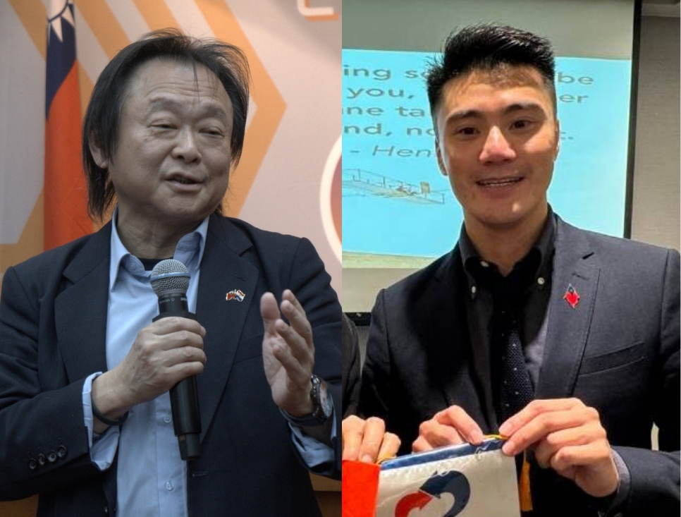 擷取自王世堅、台北市東聖扶輪社臉書粉絲專頁。經本報裁剪合成。