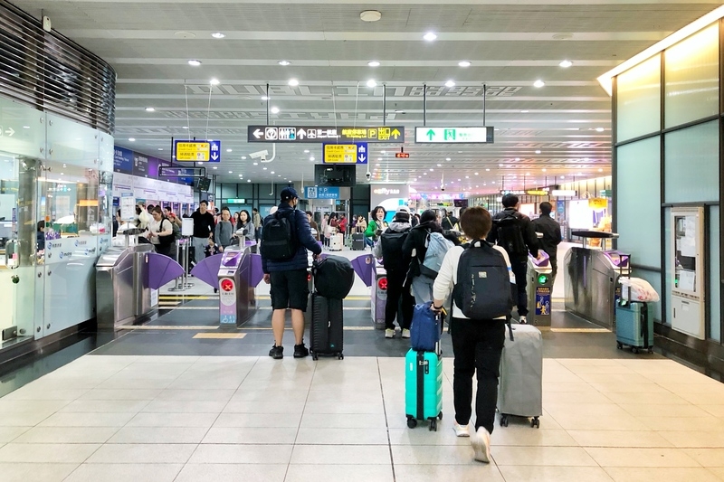 圖為機場捷運。（中央社提供）
